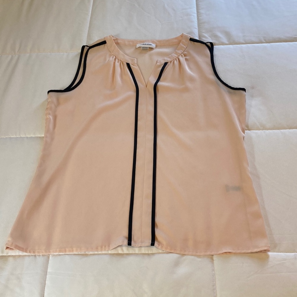 Calvin Klein blush blouse. Size XS.